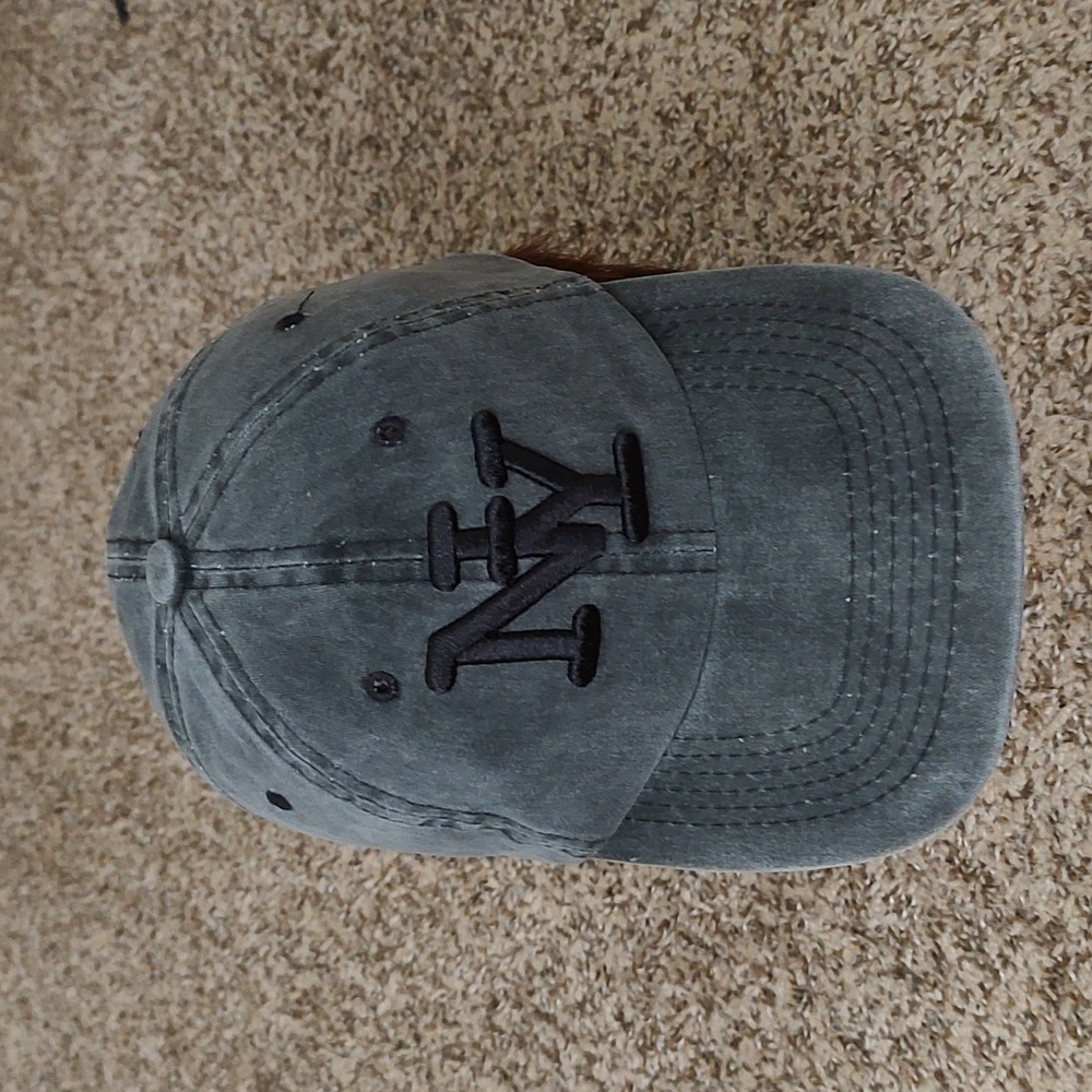 T&T New York Embroidered Charcoal Gray Adjustable Dad Hat